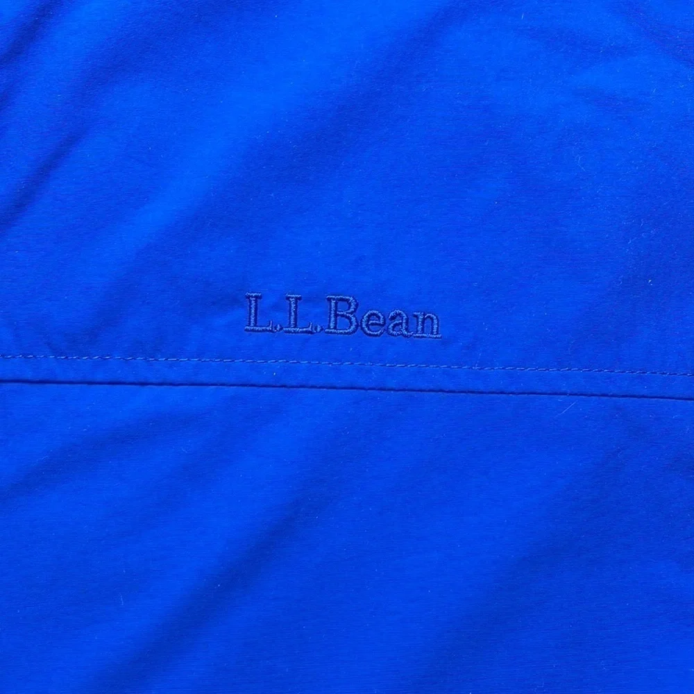 LL Bean Mens Reversible Winter Jacket | Size Large Regular | Color Blue - Picture 11 of 11